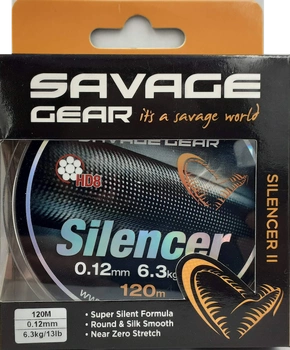 Plecionka Savage Gear HD8 Silencer 120m 0.12mm / 6.3kg. Ciemna Zieleń